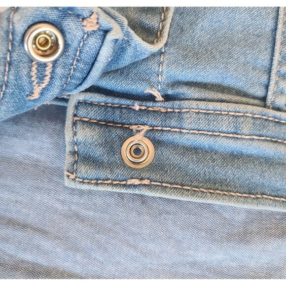 The Children's Place Denim Jacket Girls 3T Snap Buttons Classic Blue Wash *Read - Picture 6 of 7